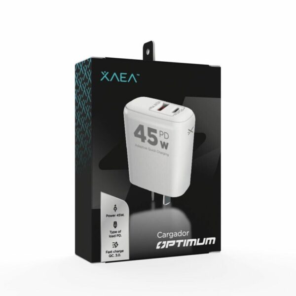 Cargador Cabezal Optimun 45W Xaea Tipo C