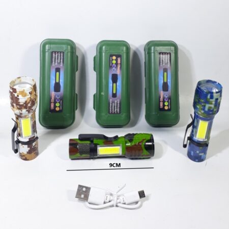 Linterna Recargable Caja verde