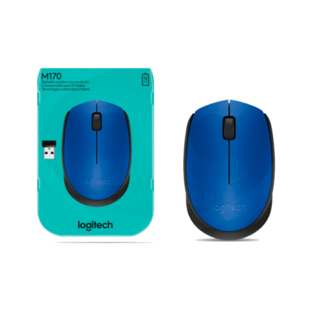 Mouse Logitech M 170 Azul Inalambrico