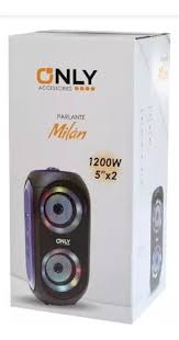 Parlante Bluetooth Only Milan 1200W Fiestas