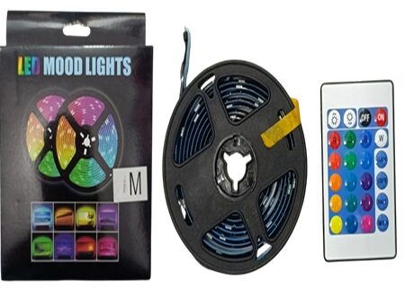 Tira Led 3 Metros Con USB y Control Remoto