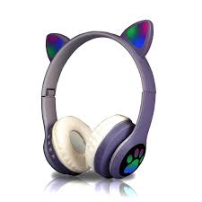 Auricular Cat Luz Orejas y Patas Suono Bluetooth