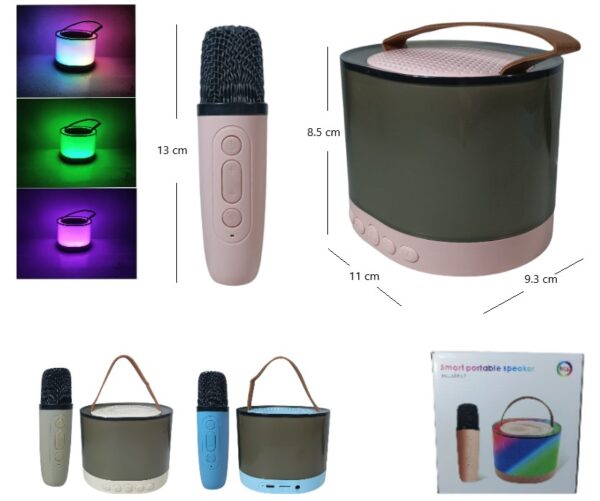Parlante + Microfono Inalambrico Karaoke K 52