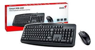 Combo Teclado y Mouse Genius KM 200 Con Cable