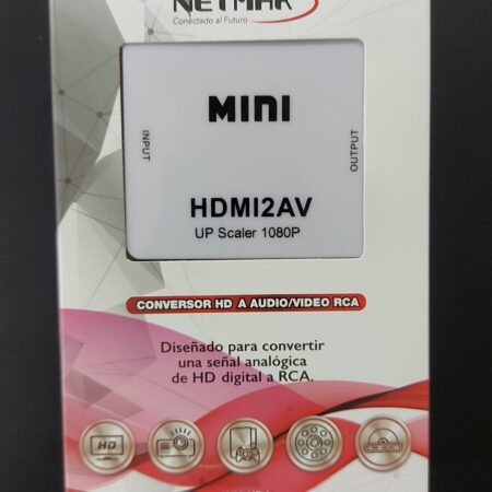 Conversor HDMI a Audio y Video RCA Netmak