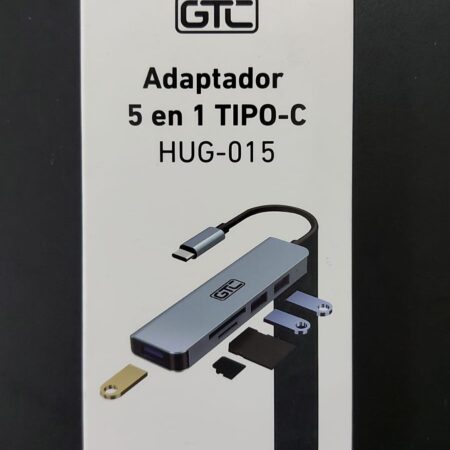 Adaptador 5 en 1 Tipo C lector sd - USb GTC