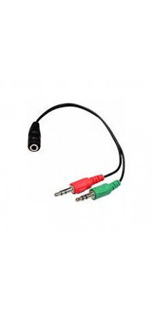 Adaptador Dual Audio Y Microfono Mini Plug Dual Audio