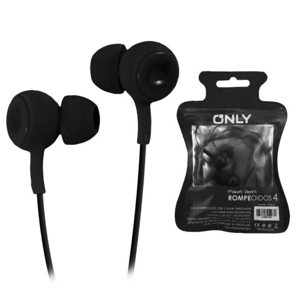 Auricular Only Rompe Oidos Manos Libres Negros