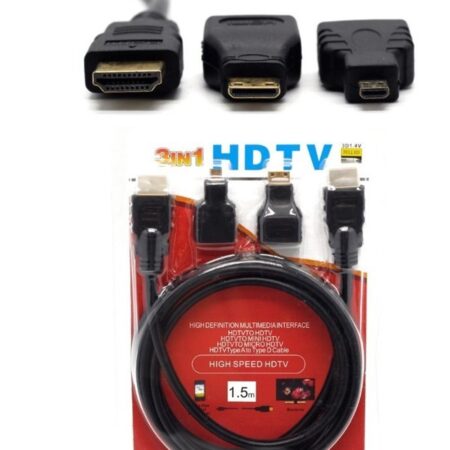 Cable HDMI 3 en 1 1.5m CAB 47026