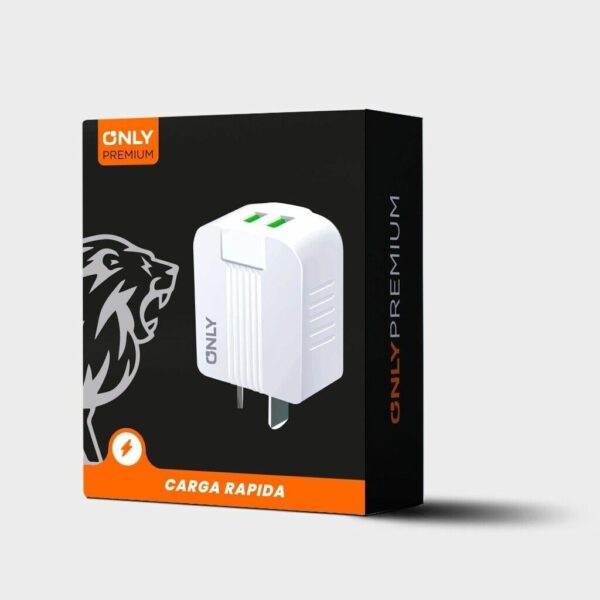 Cargador Cabezal Only Premium 2 USB Blanco