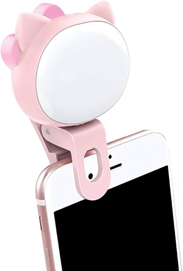 Luz Para Celular Niños Gato Rosa