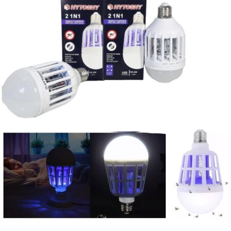 FOCO LED 2 EN 1 MATA MOSQUITOS 12W MM101