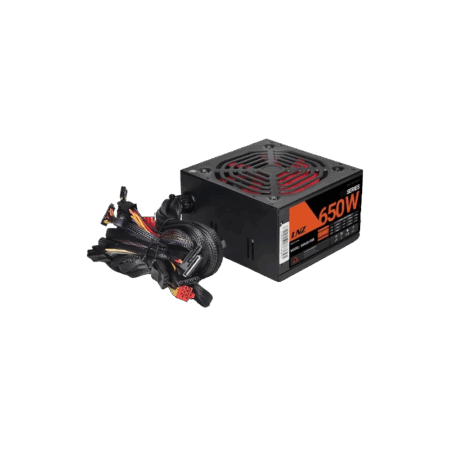 FUENTE ATX LNZ ZX 650 GZ 650W 120MM RED FAN