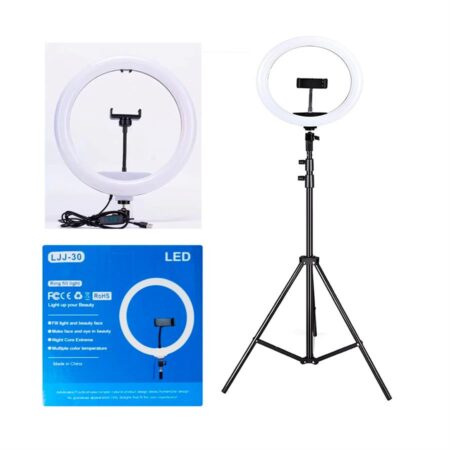 Aro Led 36cm Luz Blanca Con Tripode 2.1m LJJ 36 14.4"Aro Led 36cm Luz Blanca Con Tripode 2.1m LJJ 36 14.4"