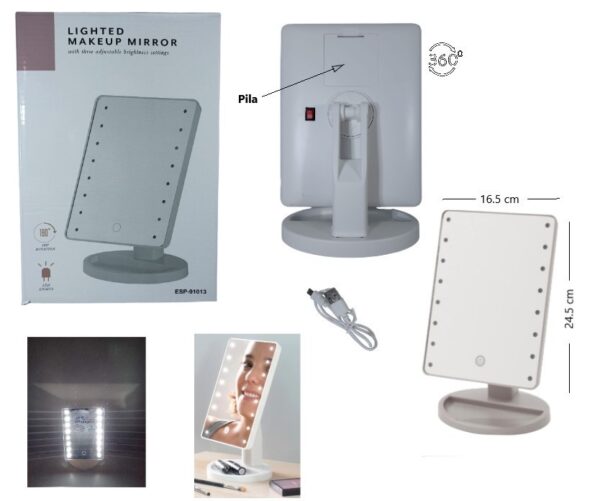 Espejo Led Rectangular ESP 91046