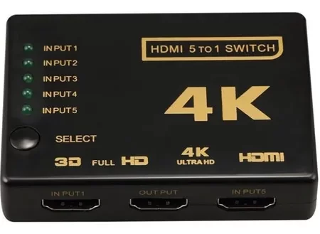 Hdmi Splitter 4k 5 Puertos SM C7839