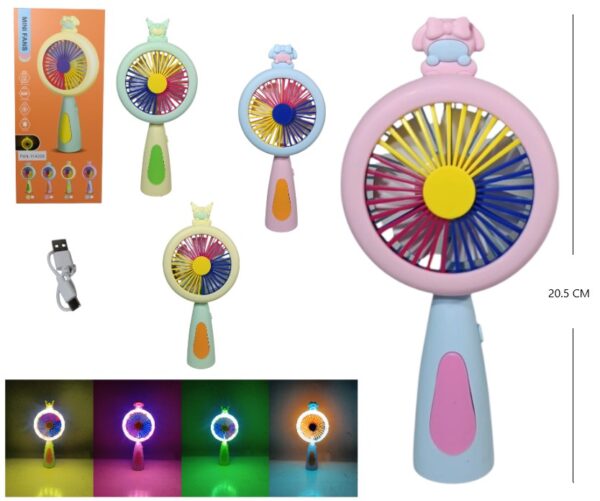 Ventilador Mini Con Luz Fan 114006
