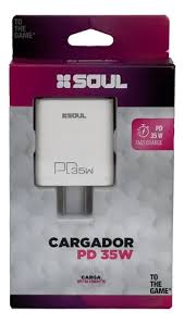 Cargador Celular Sin Cable Salida Tipo C Soul 35W