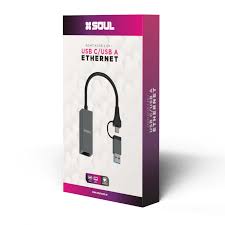 Adaptador USB C a USB A Ethernet Soul