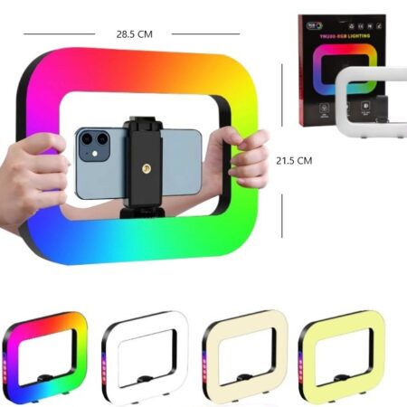 Aro Luz Led Rectangular YM 200 RGB