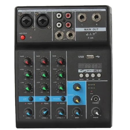 Consola De Sonido 4 Channel Live Mixer F-4A